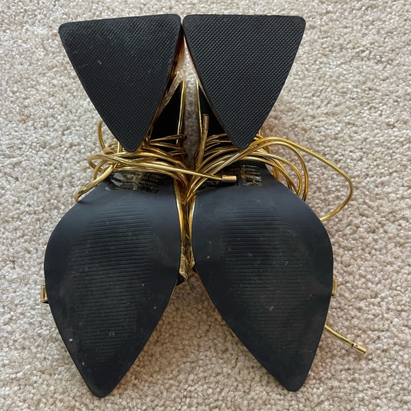 NWOT Gold EGO Heels - Picture 2 of 5